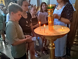 Детей из Донбасса встретили в Донском храме Новошахтинска