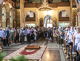В День Святой Троицы, Пятидесятницы Преосвященнейший епископ Симон совершил Божественную литургию в Покровском кафедральном соборе г. Шахты