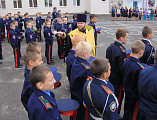 Новый настоятель Алексеевского епархиального подворья приступил к служению и обсудил сотрудничество прихода и казачьего кадетского корпуса с его директором