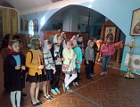 Казанский храм города Гукова посетили учащиеся 4 класса Гуковской средней школы № 4  