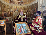 В престольный день епископ Симон совершил Божественную литургию в храме святых мучениц Веры, Надежды, Любови и матери их Софии в станице Багаевской