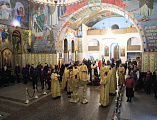 Епископ Шахтинский и Миллеровский Симон совершил молебен на Новолетие в Покровском кафедральном соборе г. Шахты