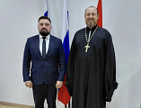 Руководитель епархиального отдела провёл рабочие встречи с атаманом Донецкого округа Всевеликого войска Донского
