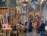 В среду первой седмицы Великого поста в Покровском кафедральном соборе г. Шахты совершена первая Литургия Преждеосвященных Даров