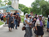 В храме святой блаженной Ксении Петербургской г.Шахты прошло праздничное соборное богослужение по случаю престольного праздника