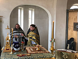 В День памяти иконы Божией Матери Споручница грешных в Державном храме г. Донецка состоялось говение духовенства и соборное богослужение