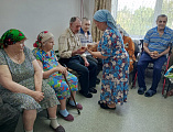 В доме престарелых поселка Садовый прошло очередное занятие по Закону Божьему