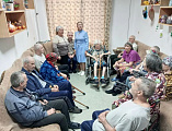 В доме престарелых поселка Садовый прошла беседа, посвященная Богородице
