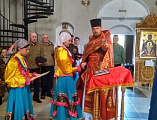 В храме Донской иконы Божией Матери г. Новошахтинска юные казак и казачки дали присягу на верность православной вере, Отечеству и казачеству