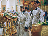 В праздник Преображения Господа Бога и Спаса нашего Иисуса Христа Преосвященнейший епископ Симон совершил Божественную литургию и диаконскую хиротонию