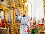 Преосвященнейший Симон совершил Божественную литургию и хиротонию во пресвитеры в храме великомученика Георгия Победоносца хутора Лихой