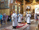В праздник Преображения Господа Бога и Спаса нашего Иисуса Христа Преосвященнейший епископ Симон совершил Божественную литургию и диаконскую хиротонию