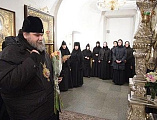 Преосвященнейший епископ Симон сопроводил делегацию Кипрской Православной Церкви во главе с Блаженнейшим Архиепископом Новой Юстинианы и всего Кипра Хризостомом II в Покровский ставропигиальный женский монастырь г. Москвы