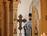 В престольный праздник Преосвященнейший епископ Симон возглавил Божественную литургию в храме Державной иконы Божией Матери города Донецка