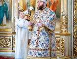Преосвященнейший епископ Симон сослужил митрополиту Саратовскому и Вольскому Игнатию в день 10-летия его архиерейской хиротонии