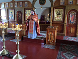 Благочинный приходов Тарасовского округа иерей Владимир Татаркин представил прихожанам храма Рождества Христова ст. Митякинской нового настоятеля иерея Антония Можаева