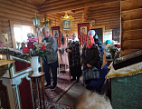В храме апостола и евангелиста Иоанна Богослова х. Красный было совершено праздничное богослужение по случаю престольного праздника