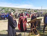 Протоиерей Василий Хадыкин принял участие в XVII военно-полевом выходе казаков Всевеликого войска Донского