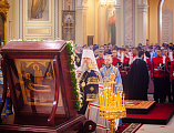 С сонмом архиереев Православной Церкви епископ Симон принял участие в торжествах по случаю празднования Донской иконы Божией Матери