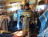 В храме Владимирской иконы Божией Матери хут. Можаевка соборным богослужением отметили престольный праздник