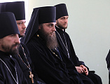 Под председательством Преосвященнейшего епископа Симона в духовно-просветительском центре при Покровском кафедральном соборе г. Шахты прошло собрание монашествующих Шахтинской епархии