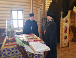 Преосвященнейший епископ Симон посетил центр социальной реабилитаций семей с детьми с ОВЗ при храме прп. Сергия Радонежского хутора Старая Станица