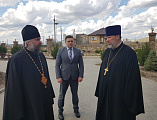 Преосвященнейший епископ Симон посетил центр социальной реабилитаций семей с детьми с ОВЗ при храме прп. Сергия Радонежского хутора Старая Станица