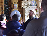 В храме Всех святых, в земле Русской просиявших, г. Каменск-Шахтинский в рамках мероприятий «Сретенские встречи» протоиерей Виталий Крейдич провел беседу с учащимися 10 классов коррекционной школы № 15