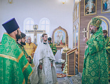 В престольный праздник Преосвященнейший епископ Симон совершил Божественную литургию в храме святого благоверного князя Александра Невского г. Шахты и рукоположил в сан иерея диакона Даниила Зырянова