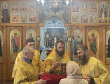 Соборное богослужение в храме станицы Мальчевской