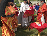 В храме Покрова Пресвятой Богородицы слободы Никольской была совершена Божественная литургия и панихида