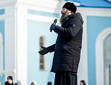 На Соборной площади города Шахты прошли народные гуляния, посвященные Масленице