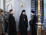 Во вторник первой седмицы Великого поста епископ Шахтинский и Миллеровский Симон совершил великое повечерие с чтением покаянного канона преподобного Андрея Критского в Донецком Успенском архиерейском подворье