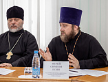 Заседание организационного комитета по подготовке к конференции «Вера. Духовность. Победа» в рамках III Палестинских чтений Шахтинской епархии прошло в Городской Думе города Шахты