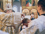 В праздник Крещения Господня Преосвященнейший епископ Симон совершил Литургию, чин Великого освящения воды и диаконскую хиротонию в Покровском кафедральном соборе г. Шахты