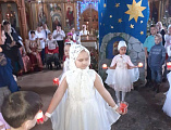 Радость Рождества Христова разделили с прихожанами Свято-Андреевского храма г. Миллерово участники праздничного концерта