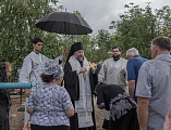 Преосвященнейший епископ Симон совершил Божественную литургию в храме Святой Троицы хутора Ягодинка