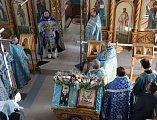 Поздравления с 20-летием назначения настоятелем и 20-летием Донского храма города Новошахтинска принял протоиерей Роман Амплеев