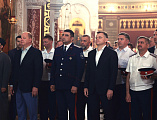 Духовенство Донской митрополии совершило Божественную литургию в Патриаршем Вознесенском войсковом всеказачьем соборе г. Новочеркасска в день празднования 1700-летия I Вселенского Собора