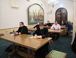 Протоиерей Роман Амплеев и иерей Даниил Зырянов приняли участие во встрече с председателем Синодального отдела по взаимоотношениям Церкви с обществом и СМИ В.Р. Легойдой