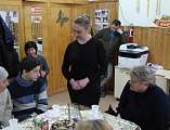 Беседа священника о православном храме в обществе инвалидов города Каменск-Шахтинский