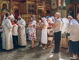 В праздник Преображения Господа Бога и Спаса нашего Иисуса Христа Преосвященнейший епископ Симон совершил Божественную литургию и диаконскую хиротонию