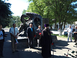 Протоиерей Василий Хадыкин принял участие в митинге, посвященном погибшим шахтерам в г. Красный Сулин