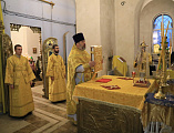 В дни Рождественского поста Преосвященнейший епископ Симон совершил архипастырский визит в храм Покрова Пресвятой Богородицы г. Красный Сулин