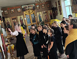 Ученики четвертых классов побывали в Свято-Пантелеймоновском храме