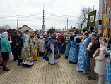 В престольный праздник Преосвященнейший епископ Симон возглавил Божественную литургию в храме Державной иконы Божией Матери города Донецка