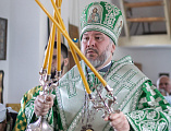 В престольный день Преосвященнейший епископ Симон совершил Божественную литургию в храме Святой Троицы хутора Ягодинка
