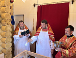 В ст. Обливской освятили храм в честь святого великомученика Георгия Победоносца