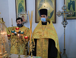 Накануне дня памяти святителя Николая Чудотворца Преосвященнейший епископ Симон совершил всенощное бдение в Никольском храме пос. Аюта