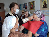 Протоиерей Роман Мясников с пастырским визитом посетил дом престарелых пос. Садовый